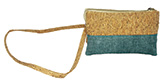 Cork Burlap Cross Body bag