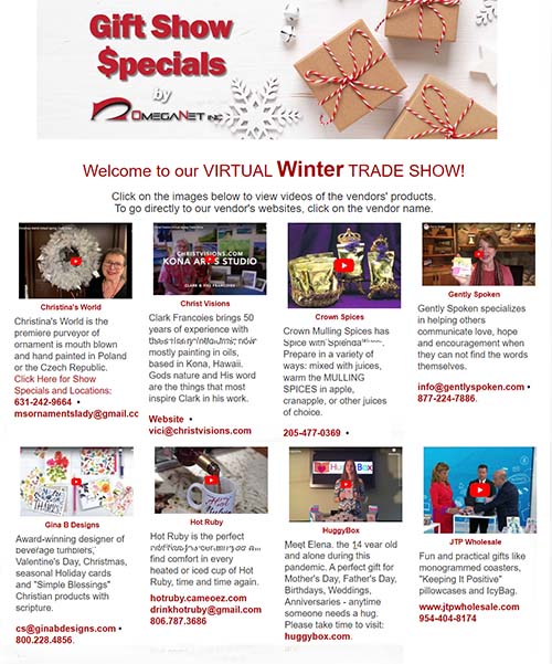 GiftShowSpecials.com Virtual Winter Trade Show