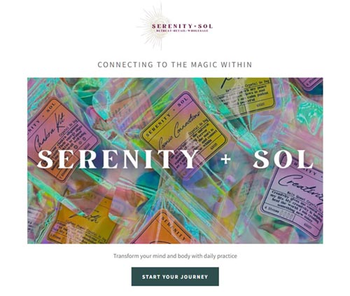 Serenity + Sol Home Page