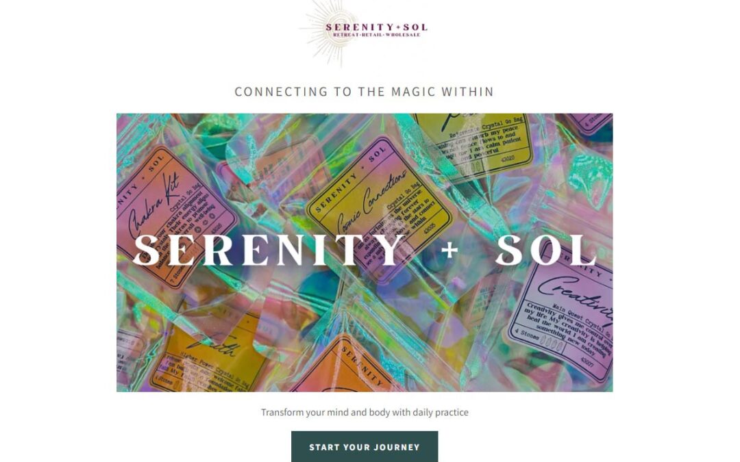 Serenity + Sol Home Page